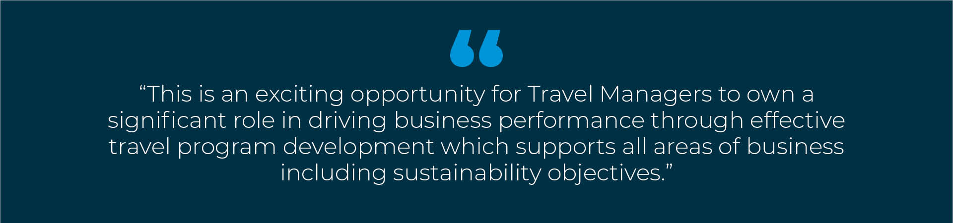 Business Travel Sustainability Quote 