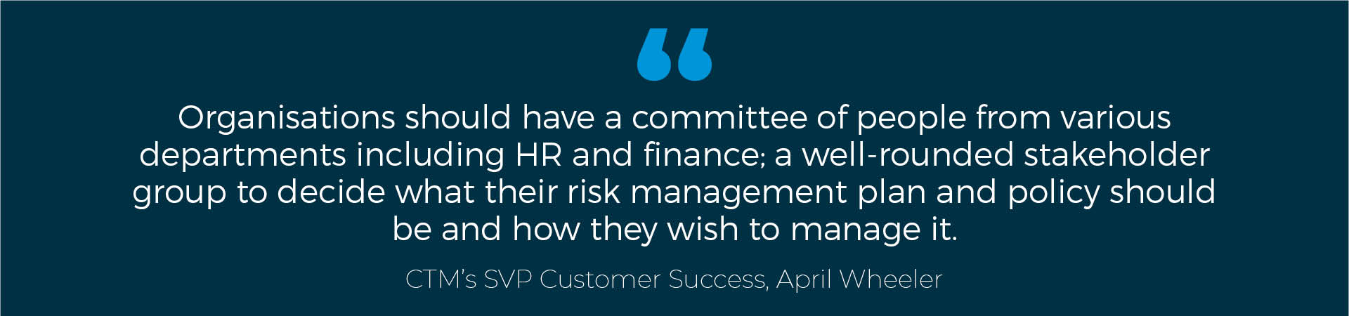 Risk Management quote featured in blog