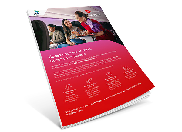 Virgin Australia Boost your Status Flyer