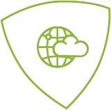 Icon - Globe covered by cloud