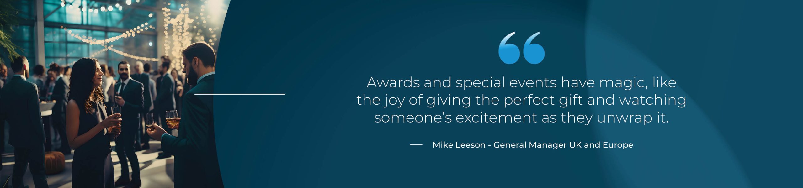 Awards and special events have magic, like the joy of giving the perfect gift and watching someone's excitement as they unwrap it - In-person meetings