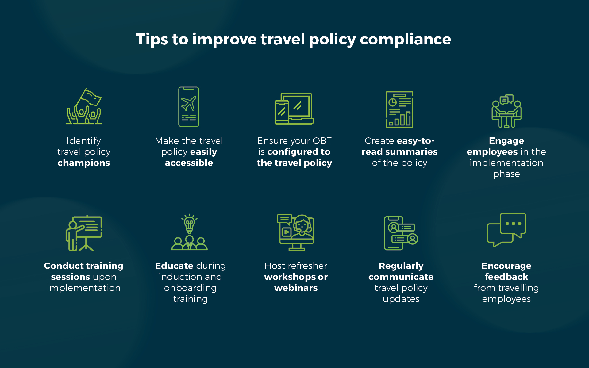 Tips to improve travel policy compliance