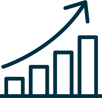 Scale on a graph going up 